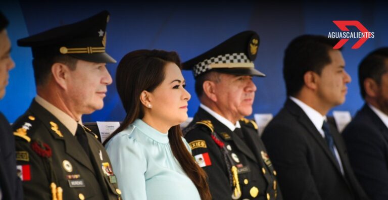 Tere Jiménez encabeza la ceremonia por el 5 de mayo en Aguascalientes